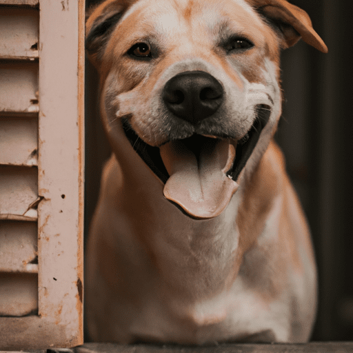 תמונה של כלב שמח בפנסיון
