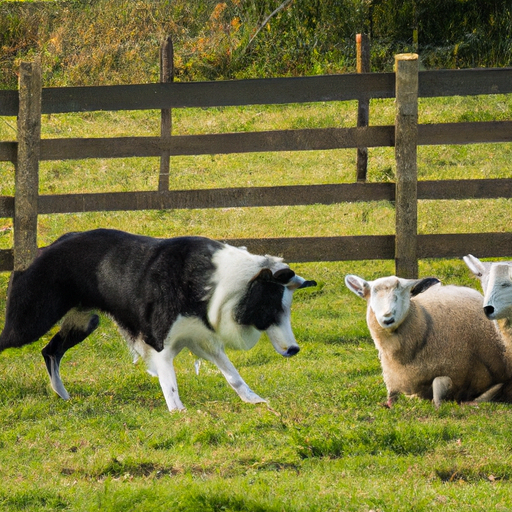 תמונה של בורדר קולי רועה כבשים, המציגה את גזע כלבי העבודה.