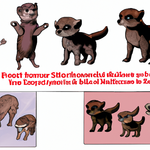 איור המציג את האבולוציה של כלבים קטנים נושאי פרווה