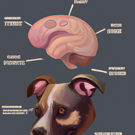 איור המציג את מוחו של הכלב ומדגיש היבטים שונים של פסיכולוגיית הכלב