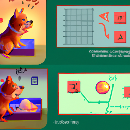 5. תרשים מאויר המראה כלב שמשחק משחק מגרה מוח