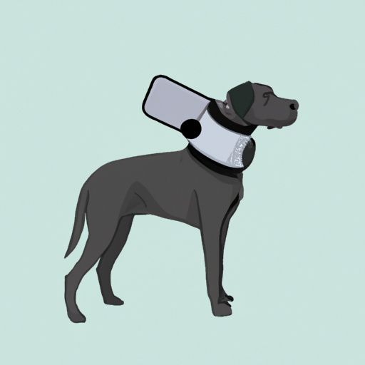 כלב לובש קולר אילוף אלקטרוני